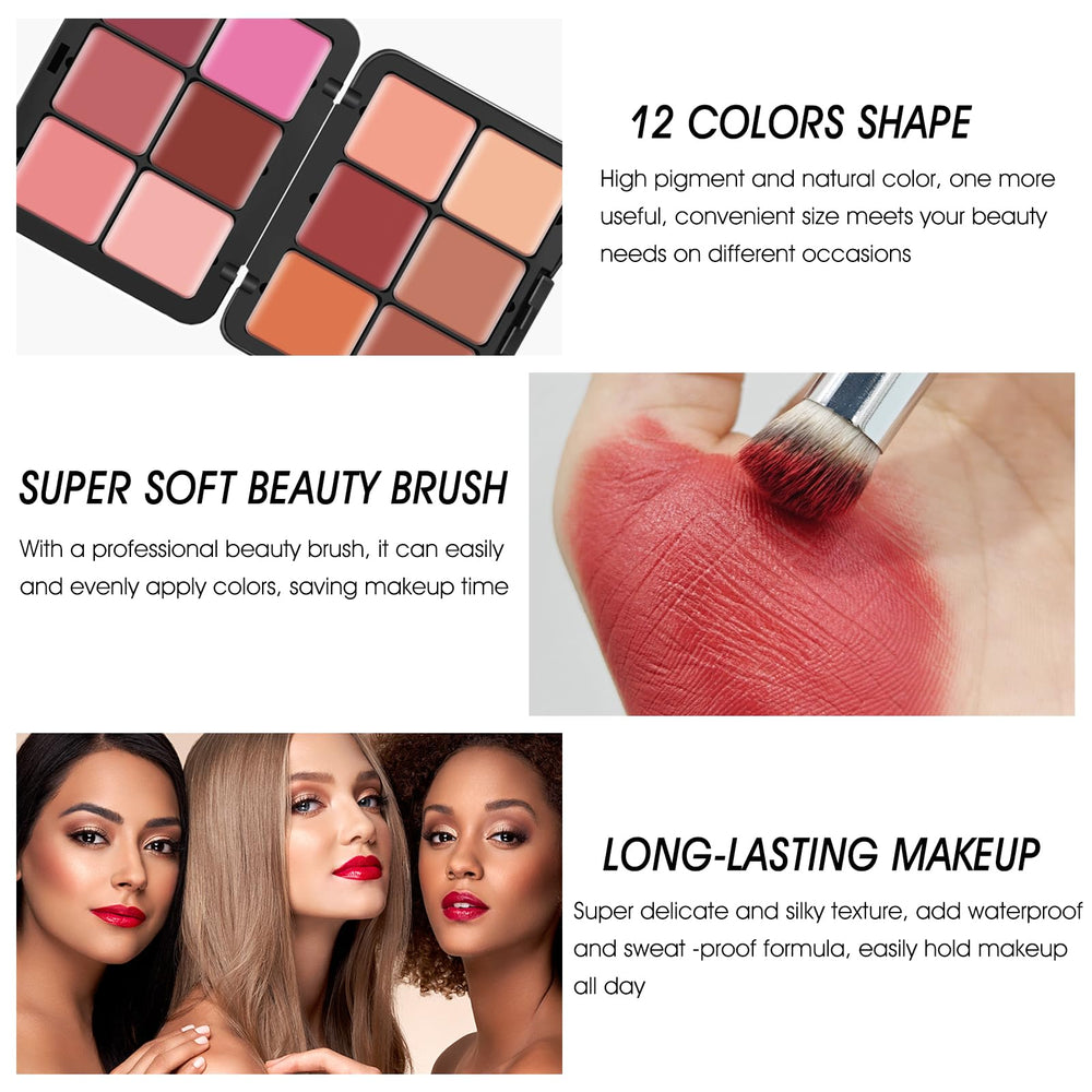 LSxia applied on model cheek, natural matte finish and long-wearing benefit