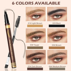 LSxia dual-ended brushes detail showing spoolie and flat brush for seamless blending