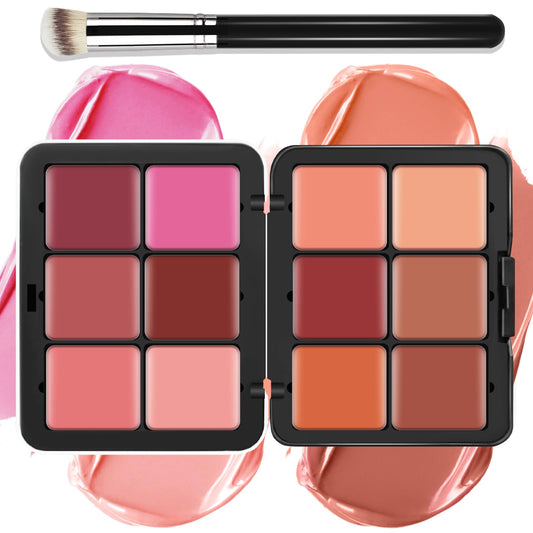 LSxia front packaging showing compact blush palette, clear travel-friendly design