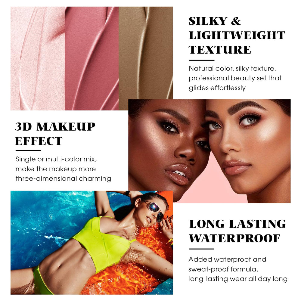 LSxia highlighter stick sheen close-up, natural luminous finish benefit