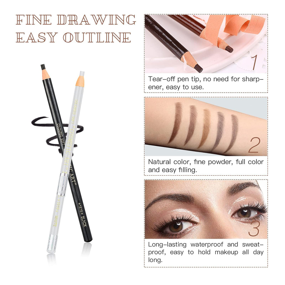 LSxia spoolie blending on eyebrow to create natural, feathered finish benefit