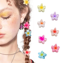 LTFCFZQ front packaging of seven plumeria clips showing variety and easy storage benefit
