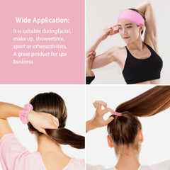 LTHYHJ lifestyle spa setting with headbands and wristbands ready for at-home facial