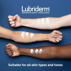 Back panel of Lubriderm bottle showing directions and clinical testing notes