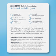 Open cap detail of Lubriderm to show easy-dispense and hygienic benefit