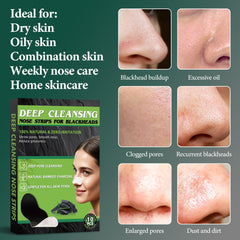 Lubynia strip applied on nose demonstrating easy at-home use
