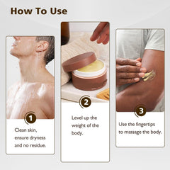 Man applying Lucift on hands for quick non-greasy absorption