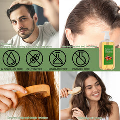 Lucift foamy lather on hair demonstrating gentle cleansing benefit