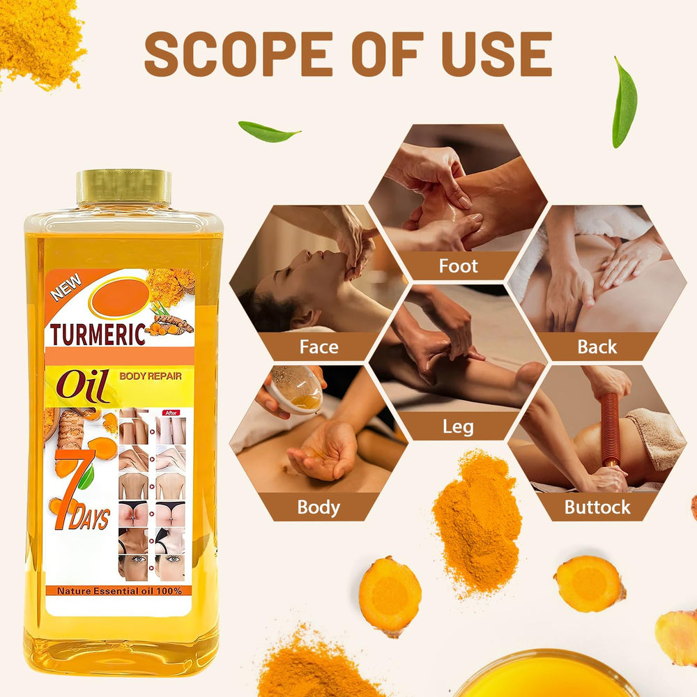 Lucift Soft 7 turmeric oil dropping from dropper, showing lightweight texture and quick absorption benefit