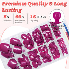 LuckForever adhesive tabs and nail tools displayed for quick, glue-free application