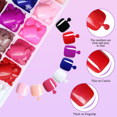 LuckForever spread of 24 colors overhead displaying versatile shades for outfit matching