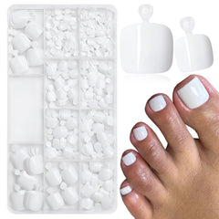 LuckForever front packaging 240pc kit showing contents for easy at-home pedicure