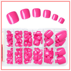 luckforever toenails applied on feet during pedicure, instant salon look benefit