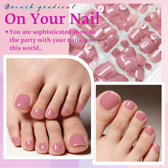 LuckForever toenails worn in lifestyle scene showing polished finish