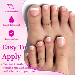 LuckForever size layout showing varied nail sizes for accurate fit and comfortable wear