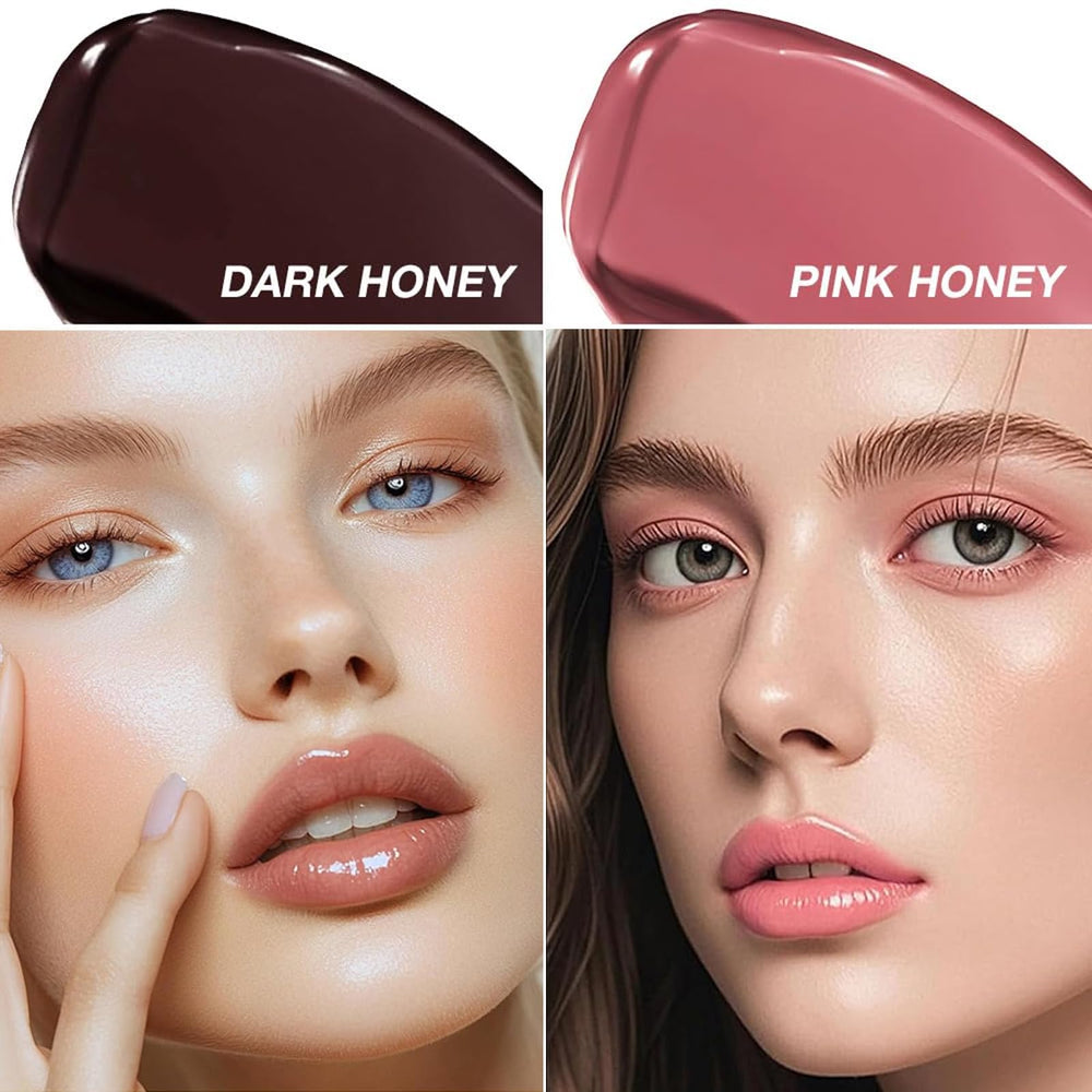 LuckNest black cherry shade open displaying rich tint and glossy finish benefit