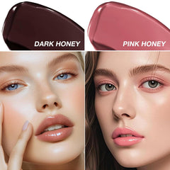 LuckNest black cherry shade open displaying rich tint and glossy finish benefit