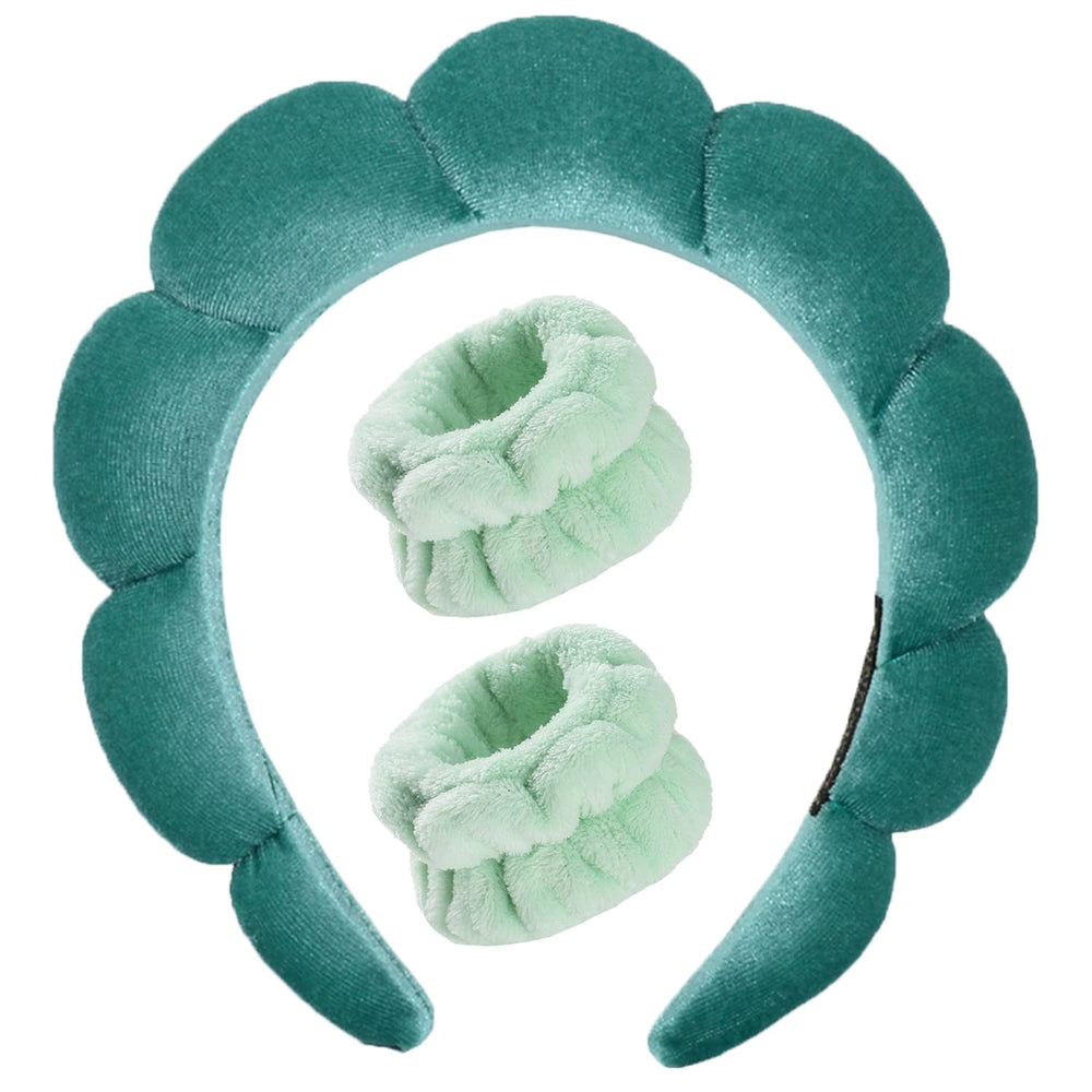 Luckybear headband front view showing neat fit and plush look for tidy routines