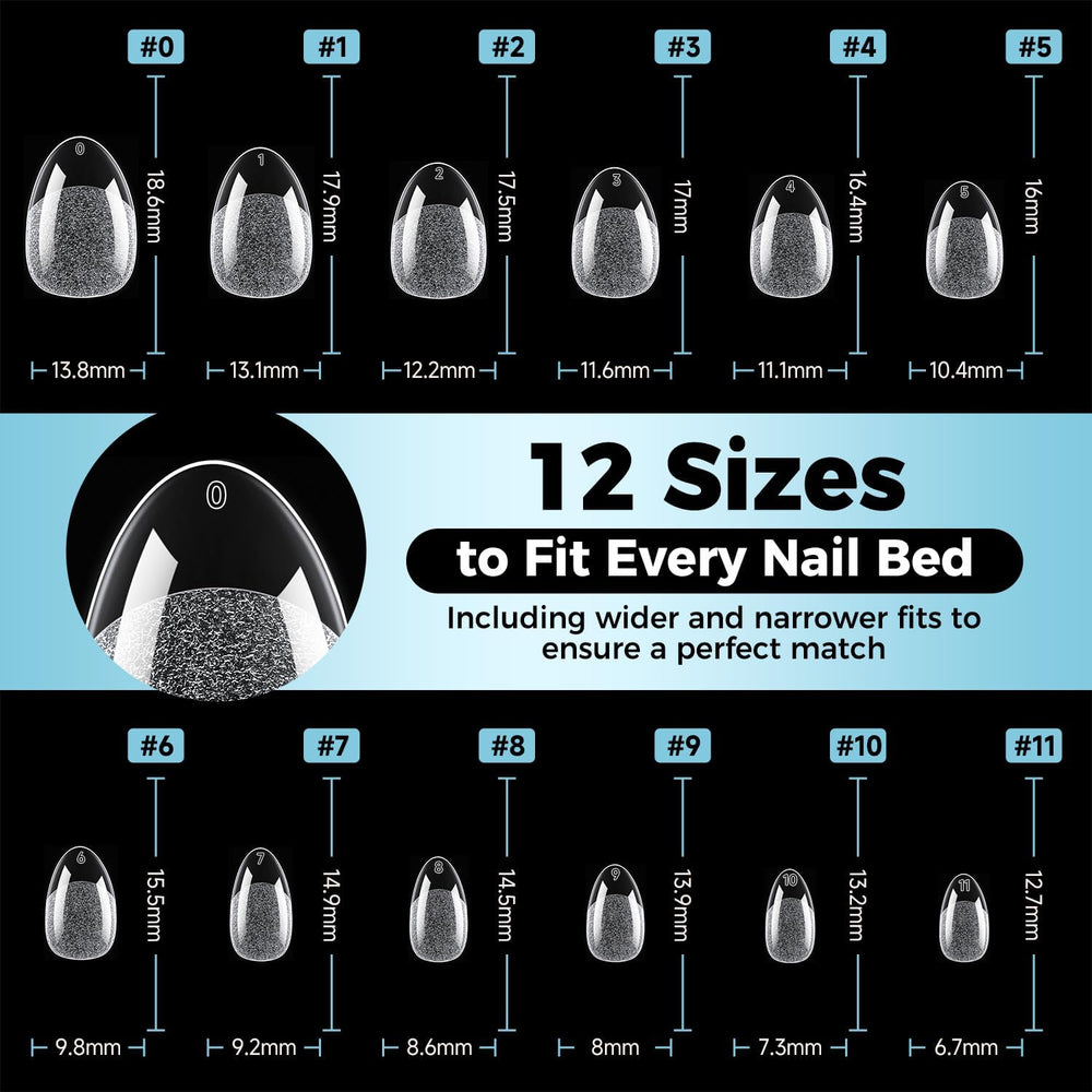 Luckyfairy clear surface ready for polish and nail art for easy customization