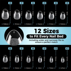 Luckyfairy clear surface ready for polish and nail art for easy customization
