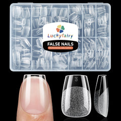 Luckyfairy front packaging showing 240-piece kit for quick manicures