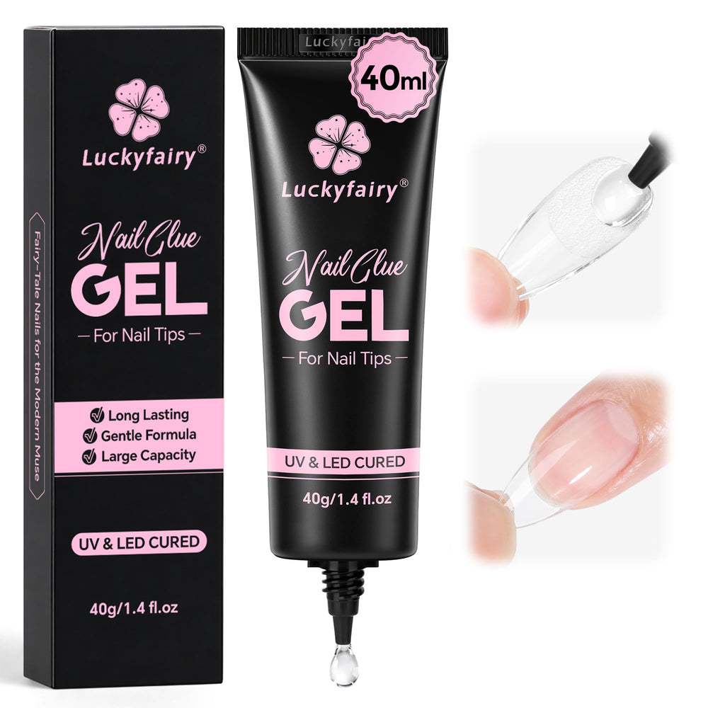 Luckyfairy tube front view showing 40ml pro-size and branding benefit