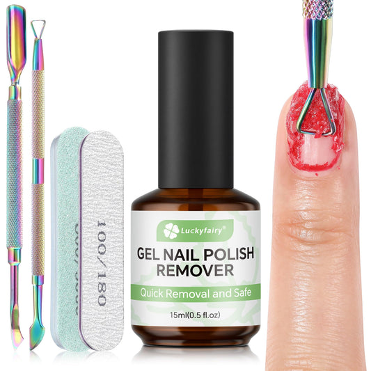 Luckyfairy kit front packaging showing complete remover set and quick results