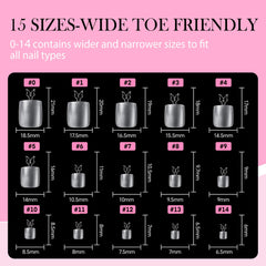 Luckyfairy labeled trays with pre-numbered tips for organized easy use