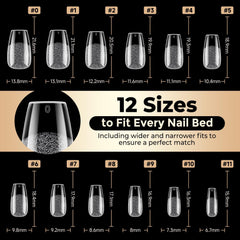 Luckyfairy painted French manicure example showcasing clear customization