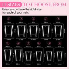 Luckyfairy scale comparison on hand showing sizes and coverage