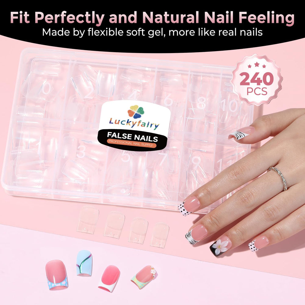 Luckyfairy soft gel flexing to show flexibility and break resistance