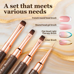 Lucoffeoi close-up ultra-fine synthetic bristles for smooth gel application