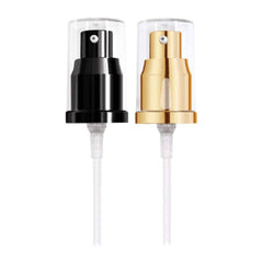LuFOX front view of black and gold pumps showing neat packaging and convenience
