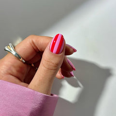 lukmexor worn on hands demonstrating natural short almond shape benefit