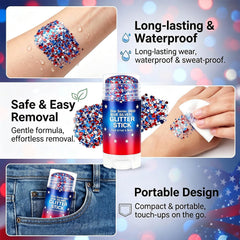 Festival scene with Lulesi glitter stick delivering standout parade sparkle