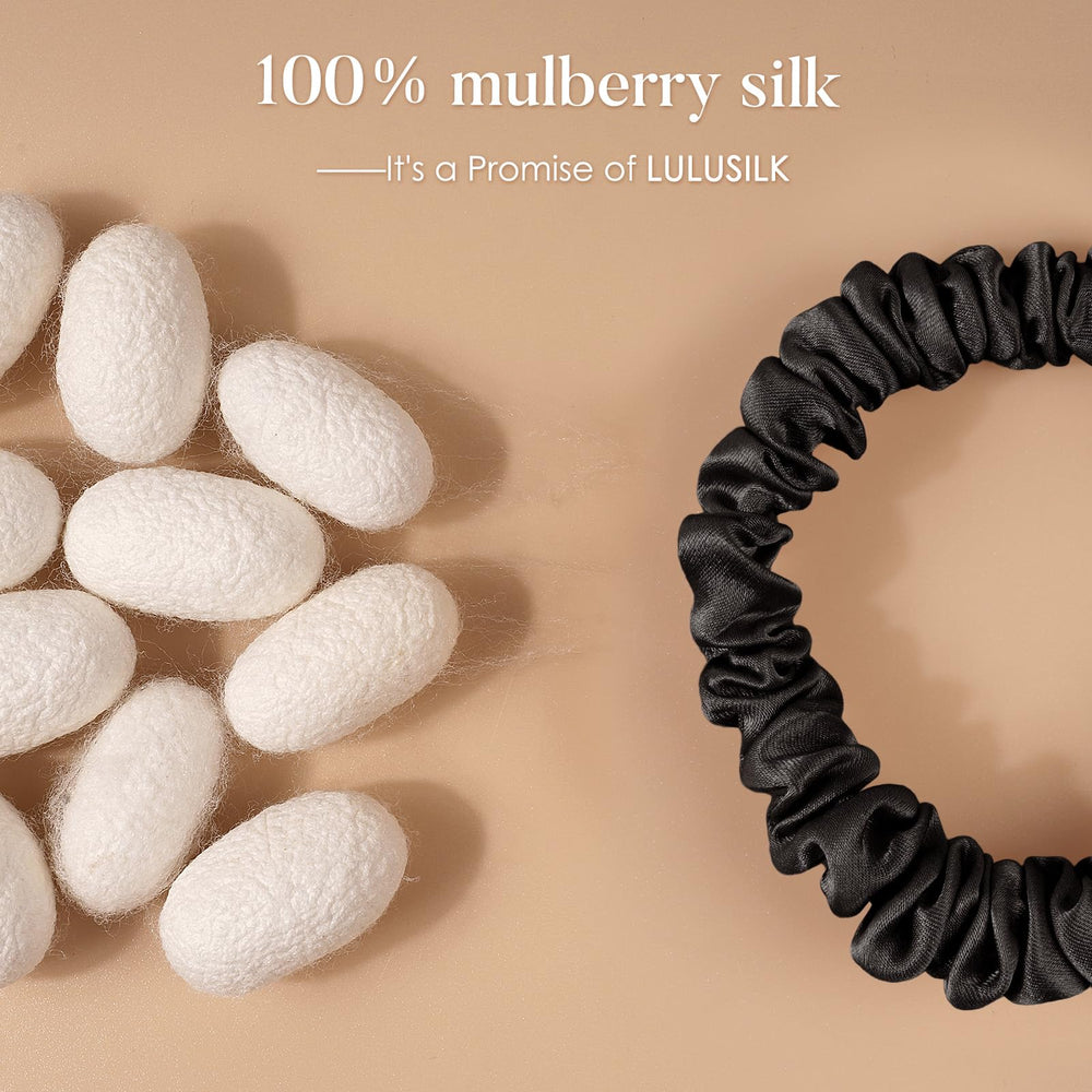 LULUSILK close-up of mulberry silk texture highlighting smooth fabric for reduced friction