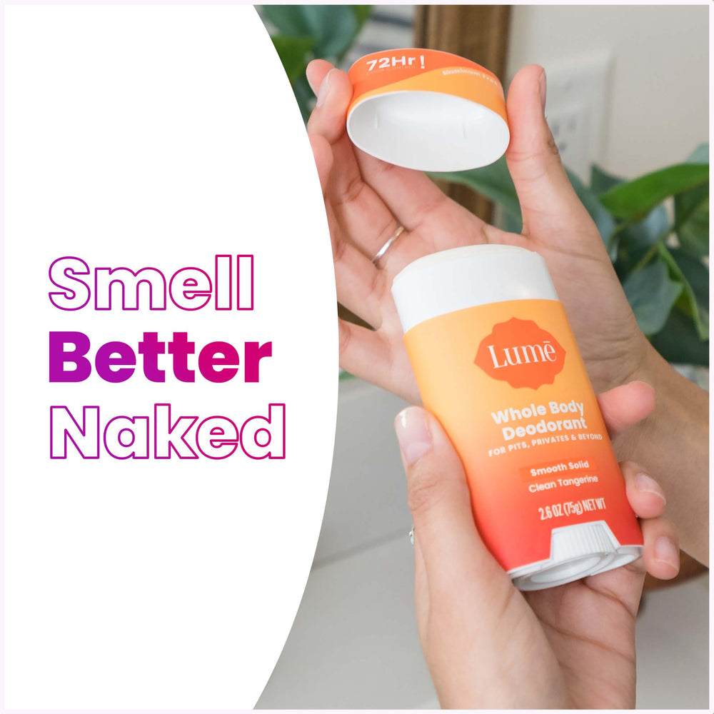Lume on-skin application demo showing targeted use and confidence boost
