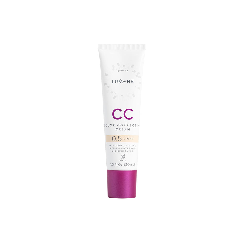 Lumene CC Cream front tube showing product and shade light benefit even tone