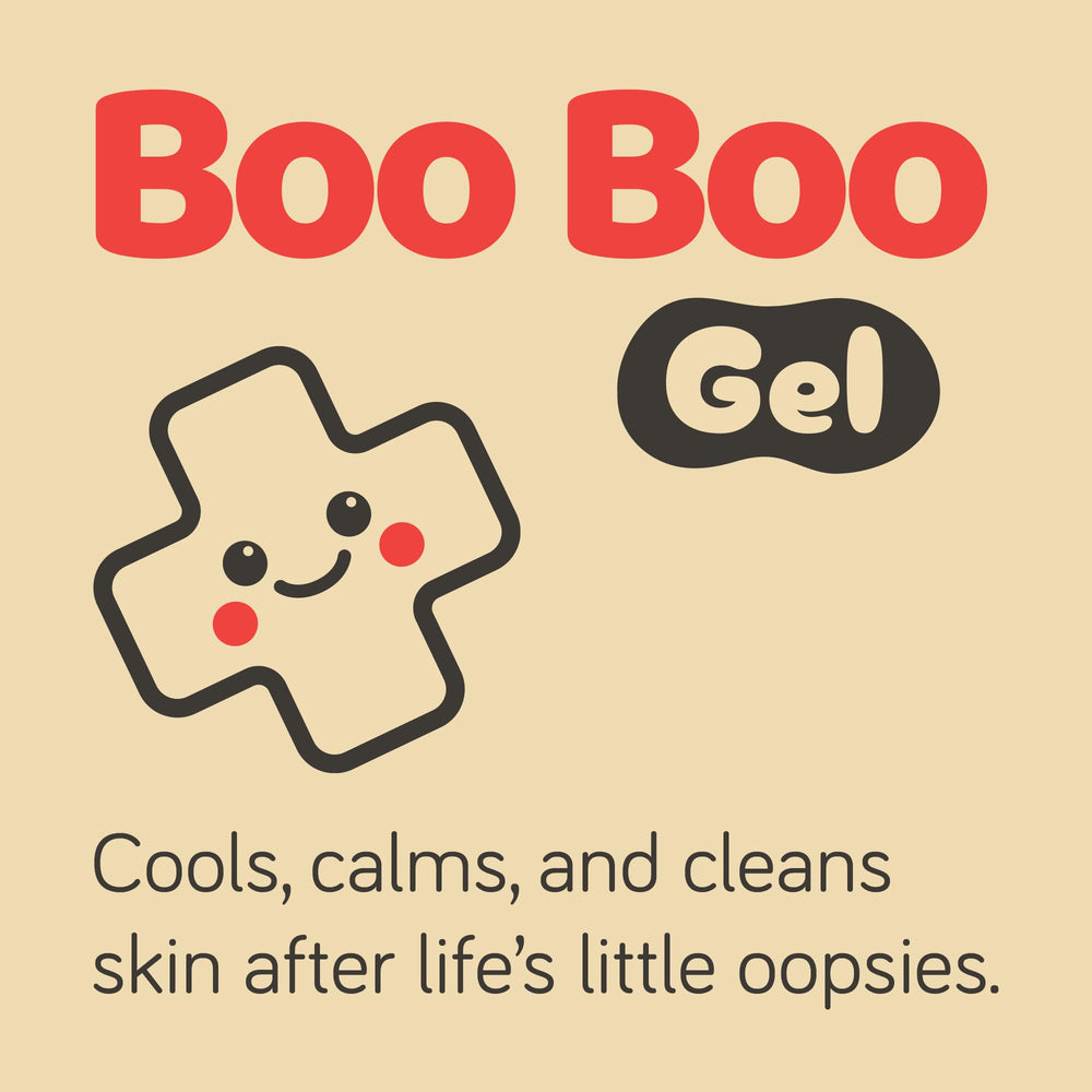 Lumidew Boo Boo Gel applied to child's knee for soothing relief