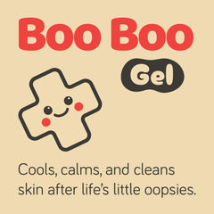 Lumidew Boo Boo Gel applied to child's knee for soothing relief