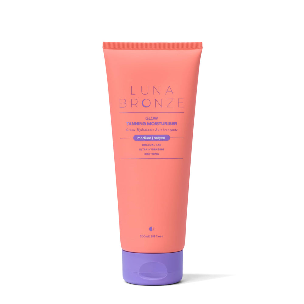 Luna Bronze front packaging showing medium moisturiser and benefits