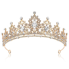 Lunimbus front view gold crown showing regal shape and lasting shine