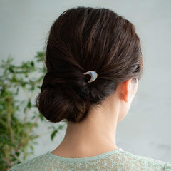 Lurrose styling party look shows elegant accessory enhancing formal hairstyle