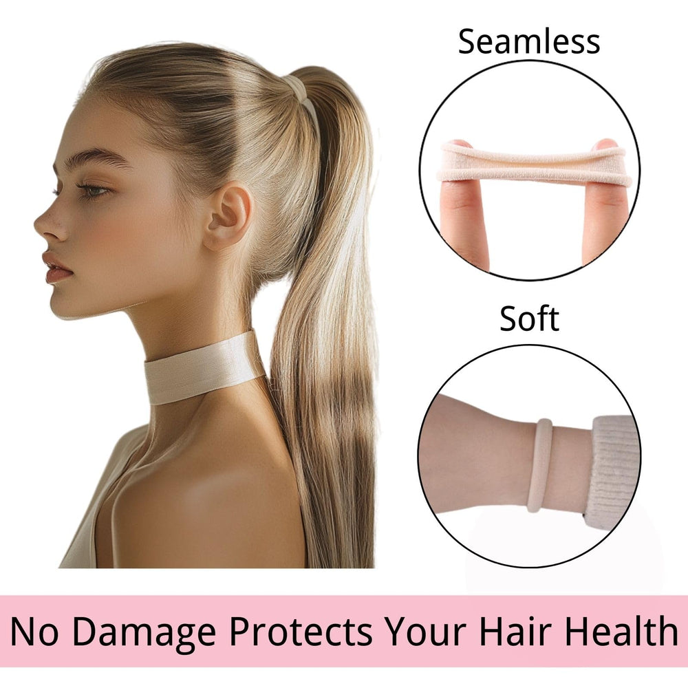 LuSeren hair tie beside ruler showing 1.5 inch diameter for scale