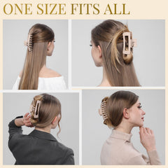 LuSeren clip holding thick hair at the side for comfortable all-day hold