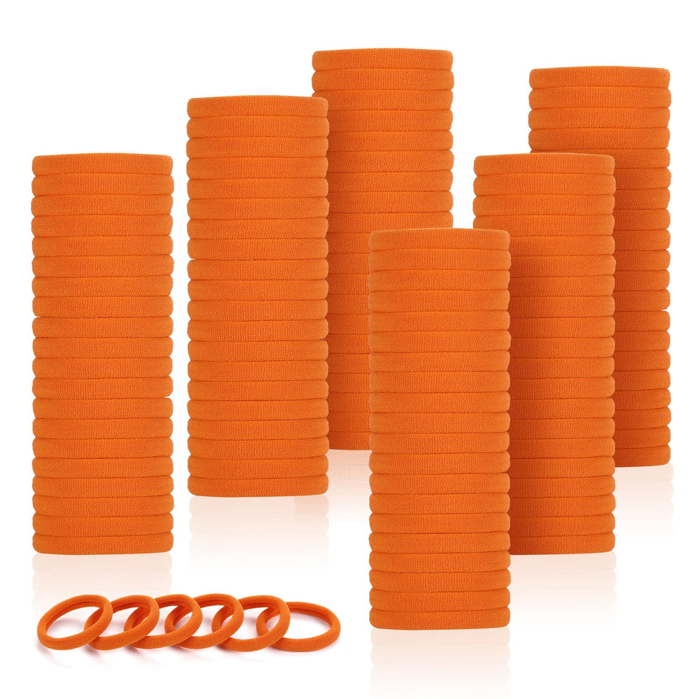 LuSeren front packaging showing 120 orange hair ties and tidy storage benefit