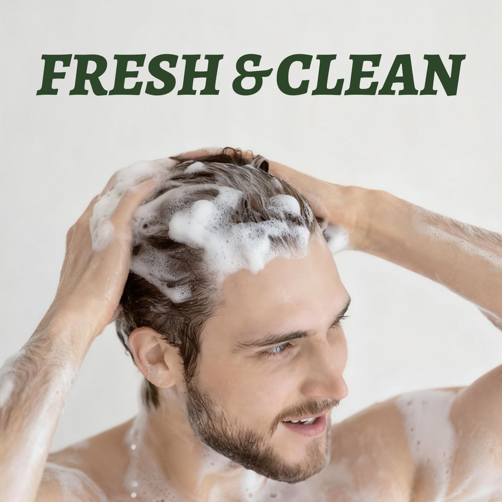 LUSETA bottles in shower setting demonstrating cooling peppermint refresh benefit