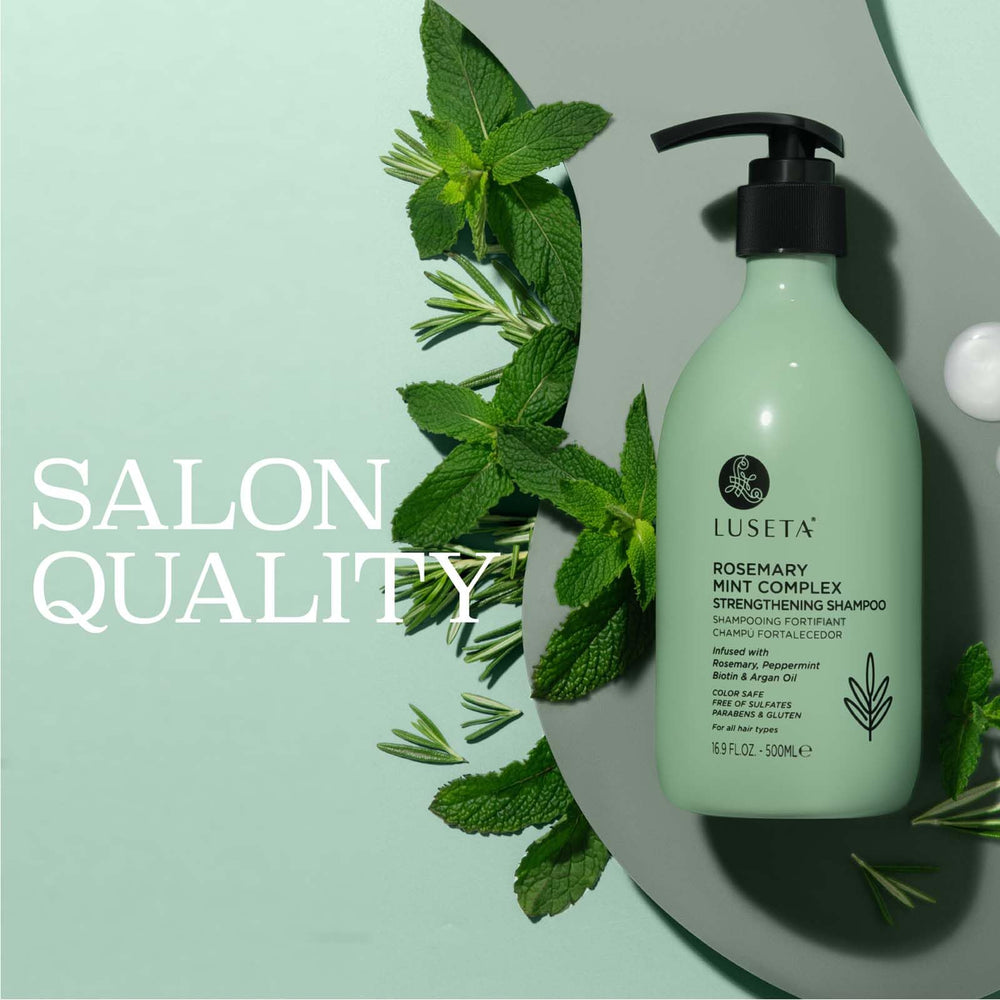 LUSETA shampoo lather close-up demonstrating gentle, foaming cleansing