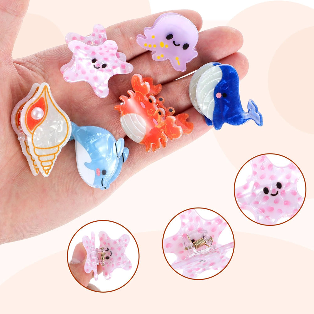 Lusofie starfish crab octopus detail showing cute shapes and secure teeth grip