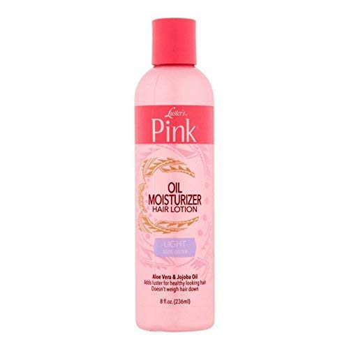 Luster's Pink pump close-up with oil texture highlighting fast absorption